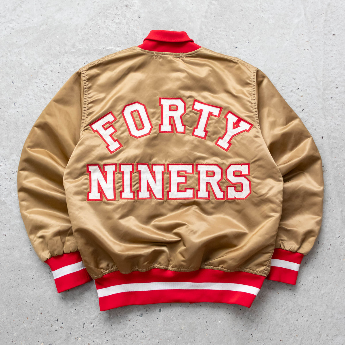 San Francisco 49ers NFL Wilson Satin Jacket – 80s (L)