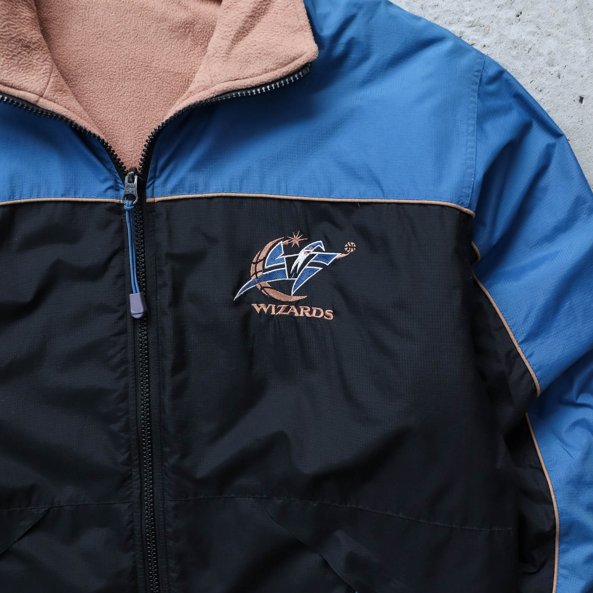 Washington Wizards NBA Reversible Fleece Jacket - 90s (XL)