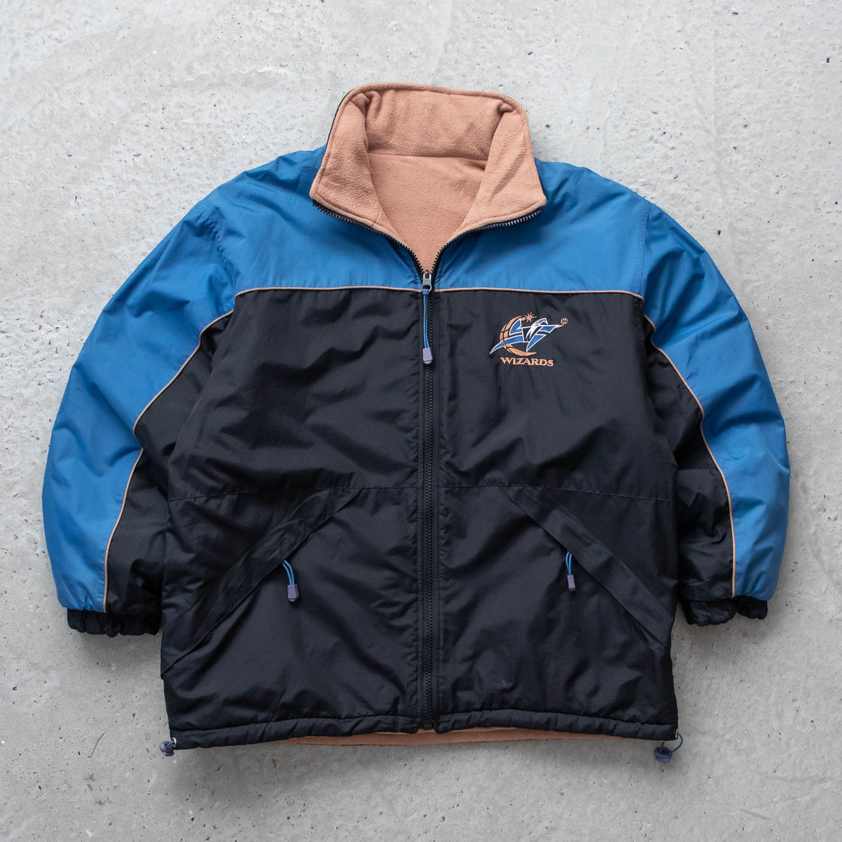 Washington Wizards NBA Reversible Fleece Jacket - 90s (XL)