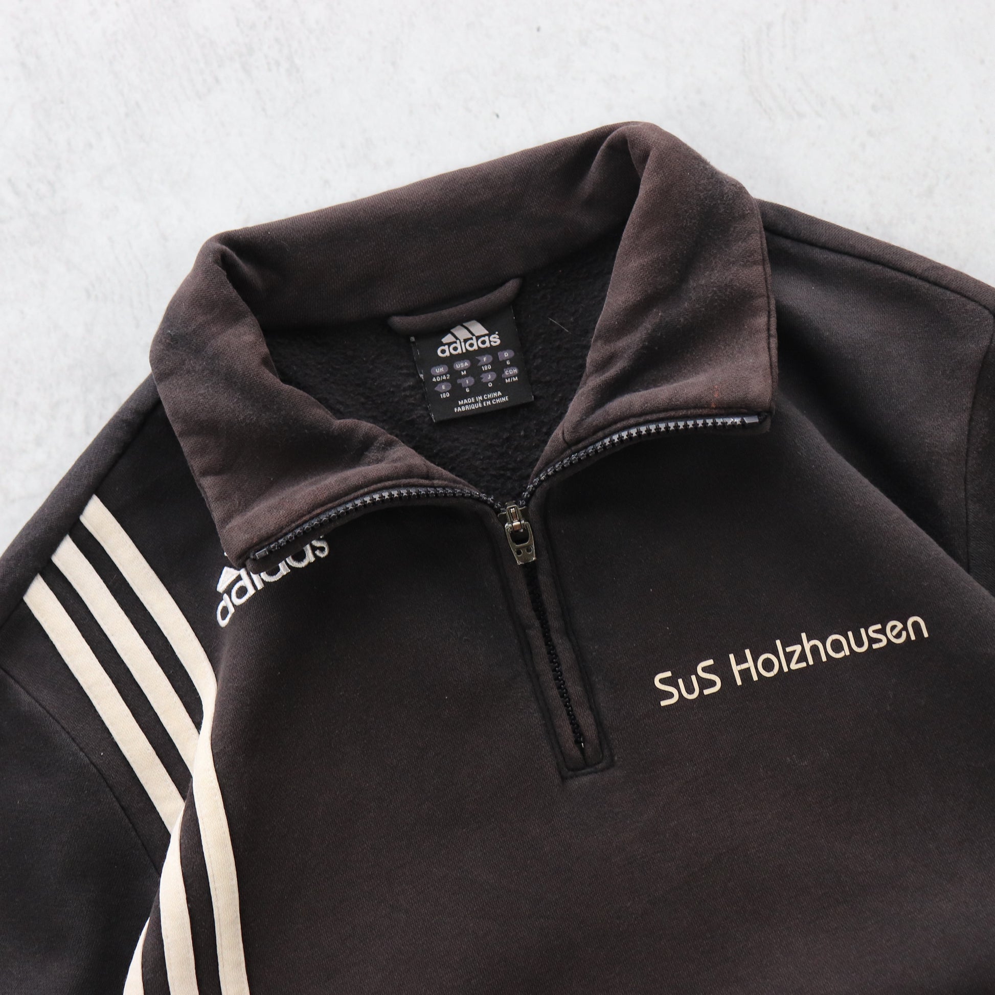 Vintage 90s Adidas 1/4 Zip Sweatshirt - M