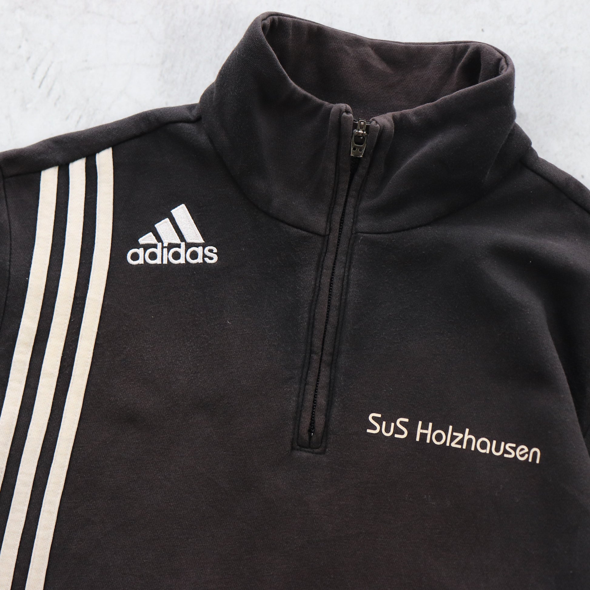 Vintage 90s Adidas 1/4 Zip Sweatshirt - M