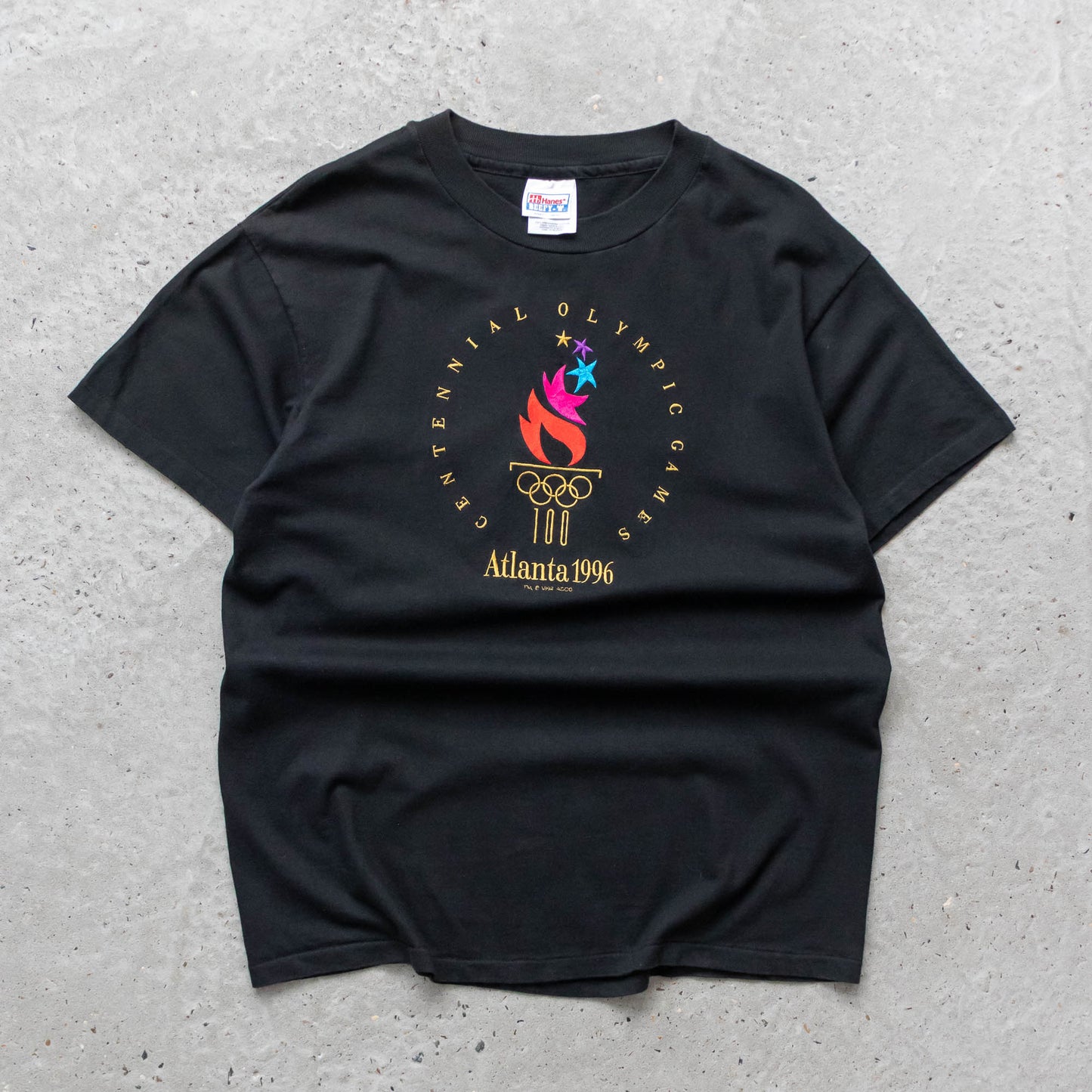 Atlanta Olympics Embroidered Logo Tee - 1996 (L)
