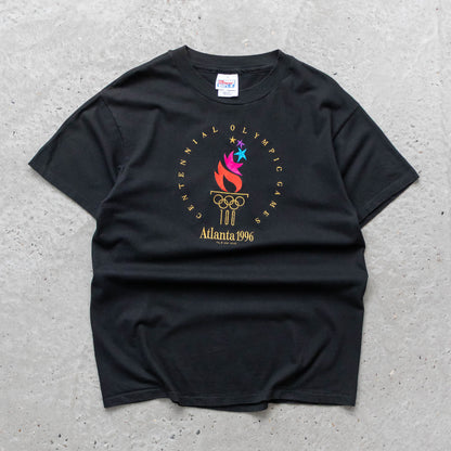 Atlanta Olympics Embroidered Logo Tee - 1996 (L)