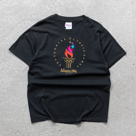 Atlanta Olympics Embroidered Logo Tee - 1996 (L)