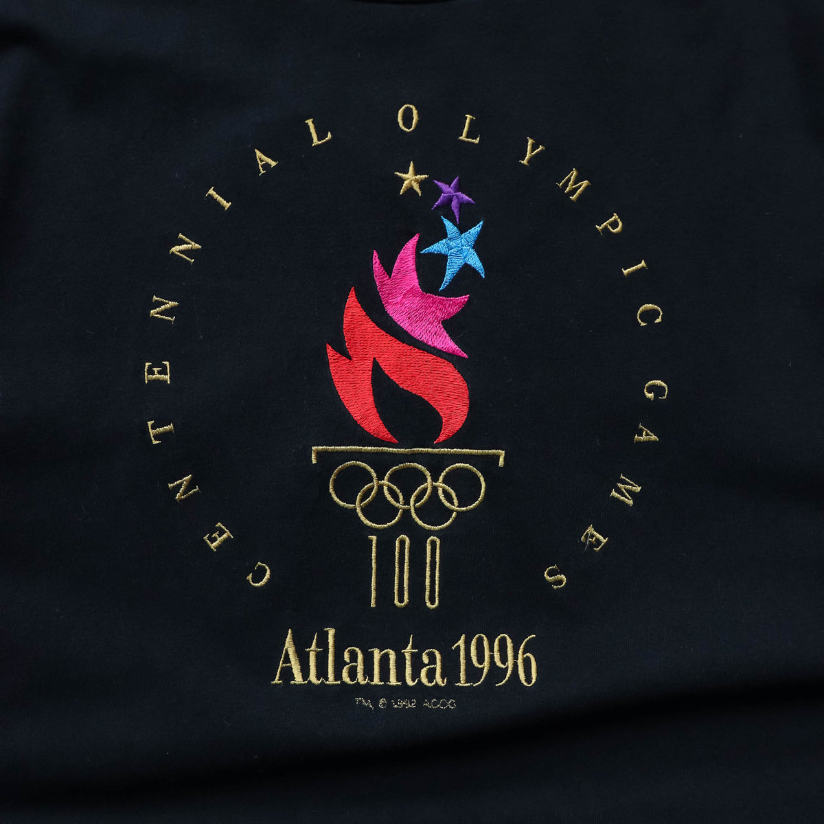 Atlanta Olympics Embroidered Logo Tee - 1996 (L)