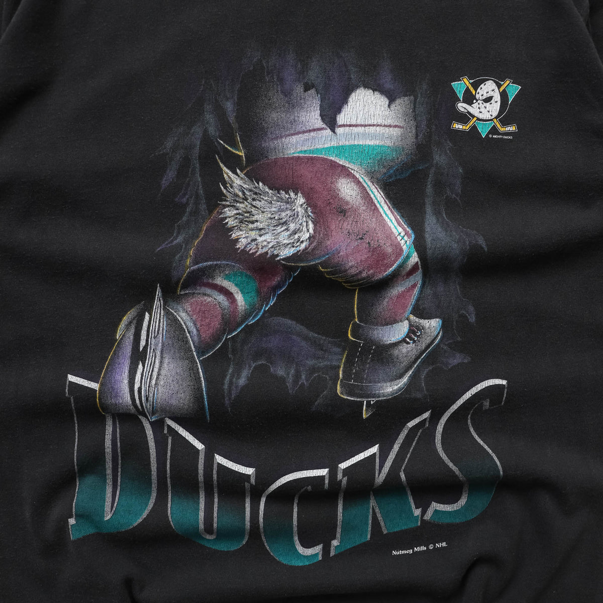 Anaheim Mighty Ducks Nutmeg MLB Breakthrough Tee - 90s (L)