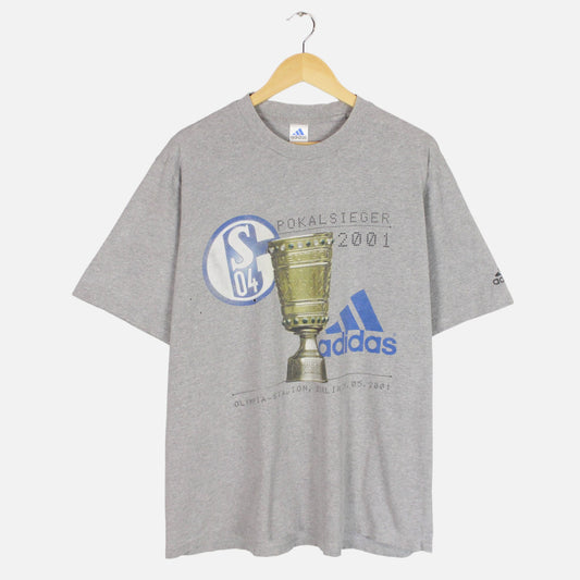 Vintage 2001 FC Schalke 04 Adidas Tee - L