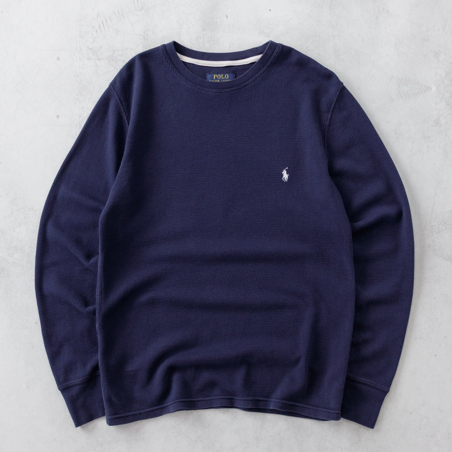 Vintage 2000s Polo Ralph Lauren Waffle Knit Shirt - M