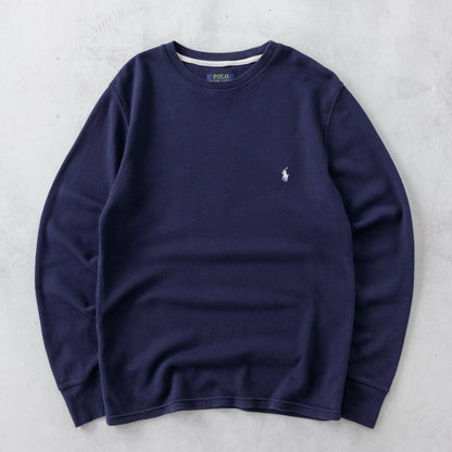 Vintage 2000s Polo Ralph Lauren Waffle Knit Shirt - M