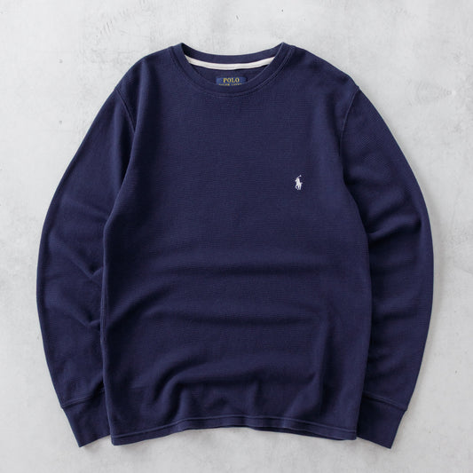 Vintage 2000s Polo Ralph Lauren Waffle Knit Shirt - M