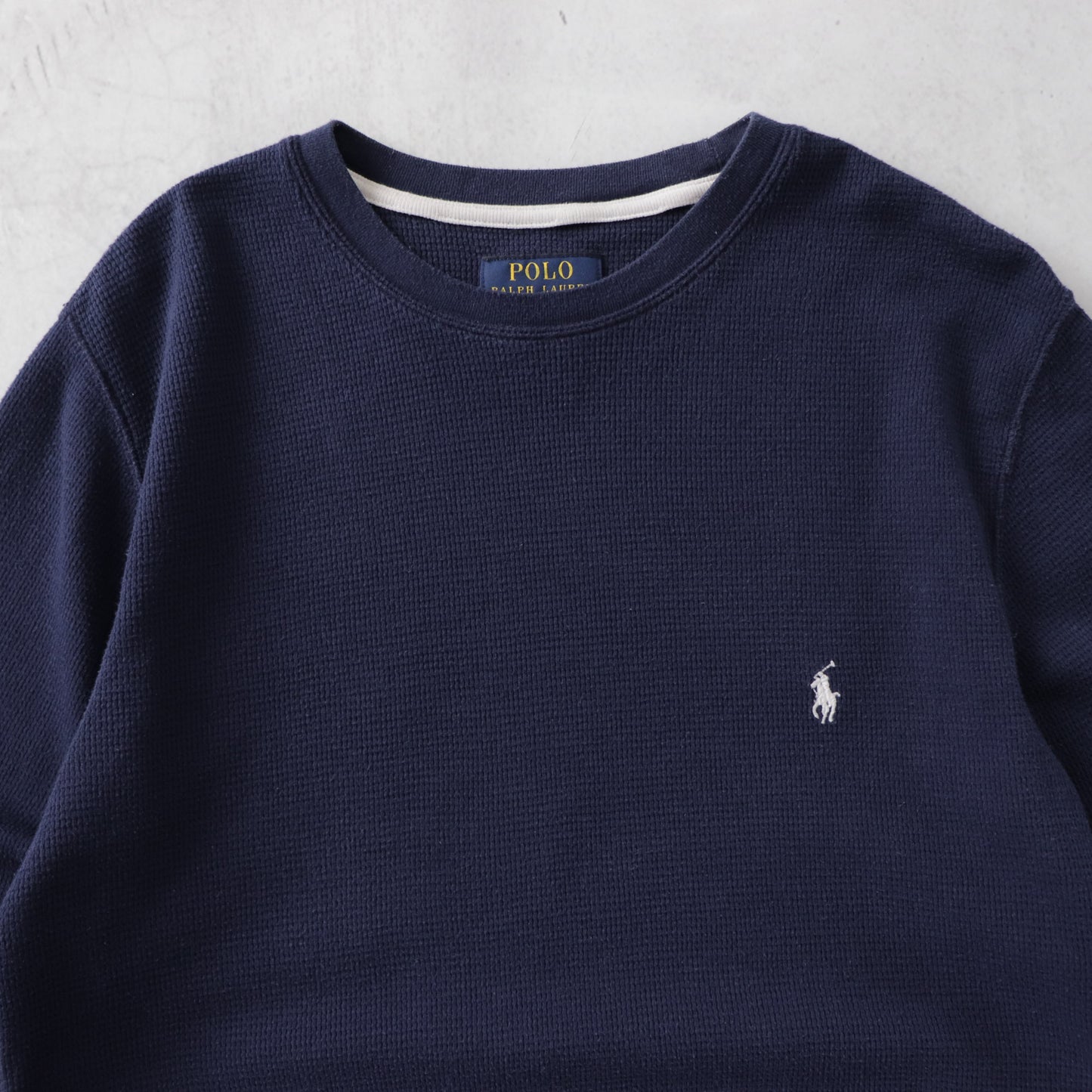 Vintage 2000s Polo Ralph Lauren Waffle Knit Shirt - M