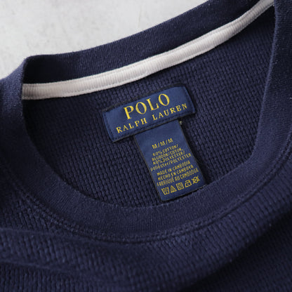 Vintage 2000s Polo Ralph Lauren Waffle Knit Shirt - M