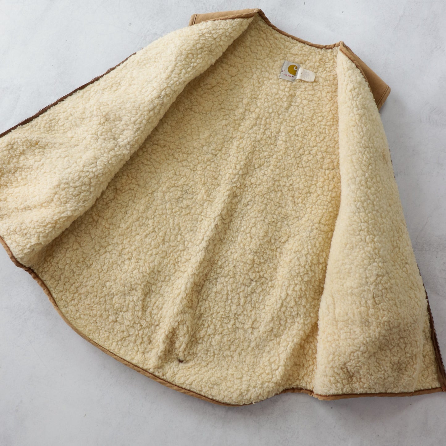 Vintage 70s Carhartt Sherpa Lined Work Vest - L