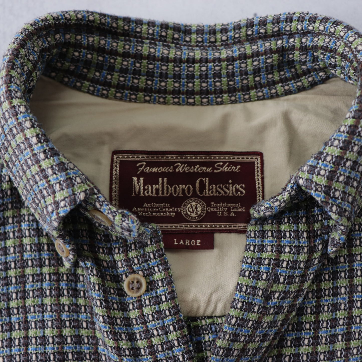Vintage 90s Marlboro Classics Button Up Shirt - L