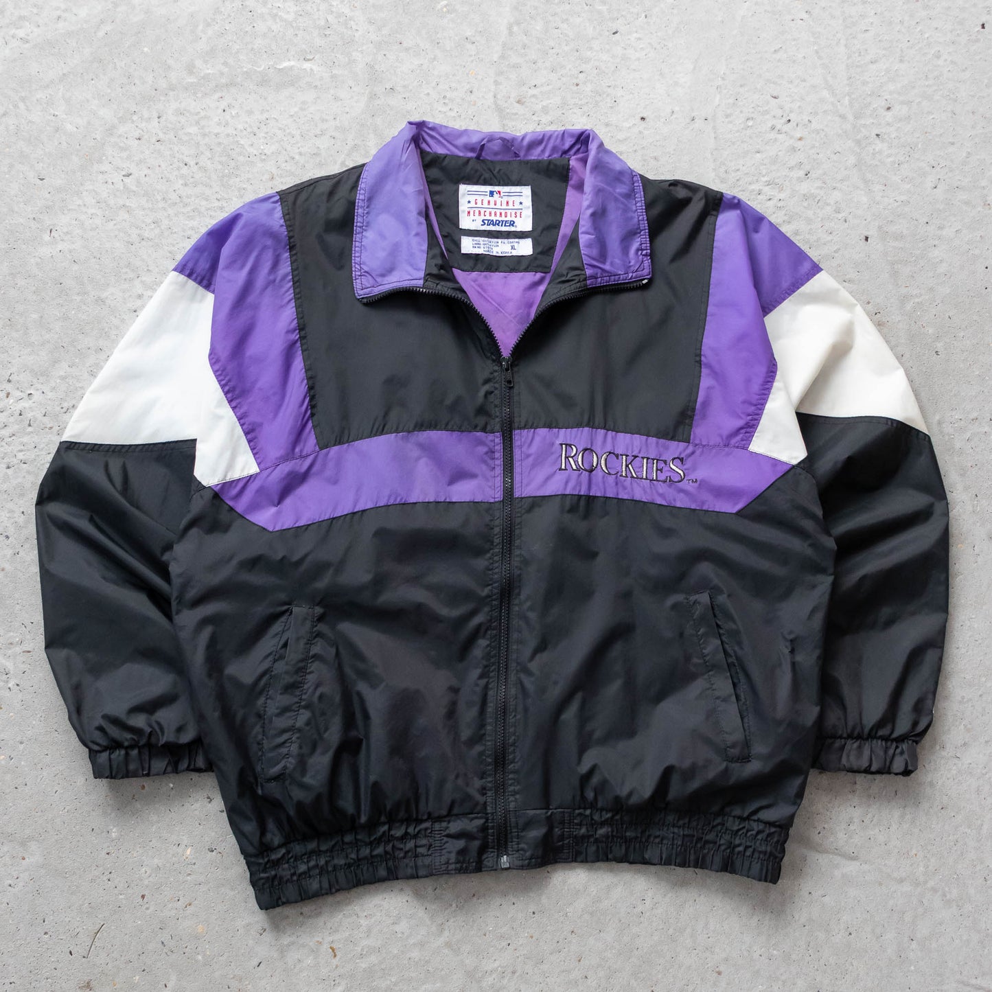 Colorado Rockies MLB Starter Windbreaker Jacket - 90s (XL)