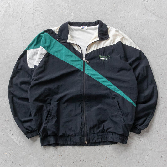 Reebok Big Logo Windbreaker Jacket - 90s (XL)