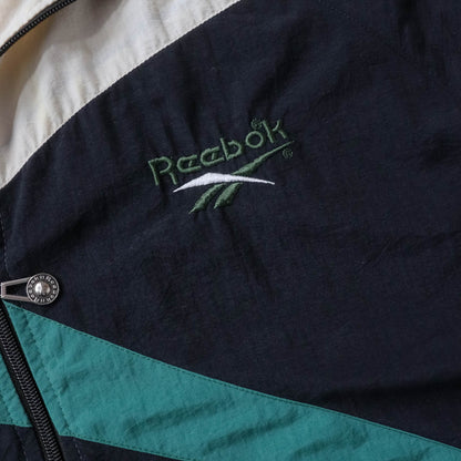 Reebok Big Logo Windbreaker Jacket - 90s (XL)