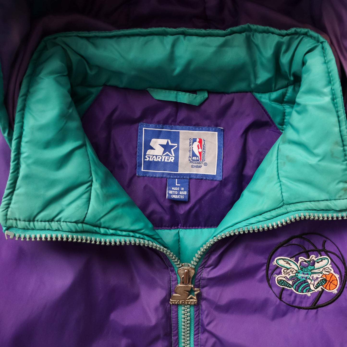 Charlotte Hornets NBA Starter Puffer Jacket - 90s (S)