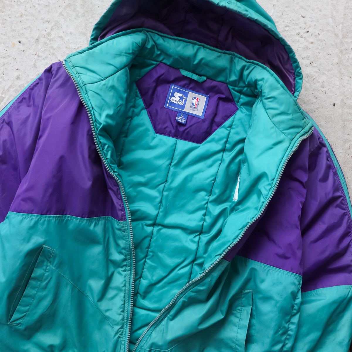 Charlotte Hornets NBA Starter Puffer Jacket - 90s (S)