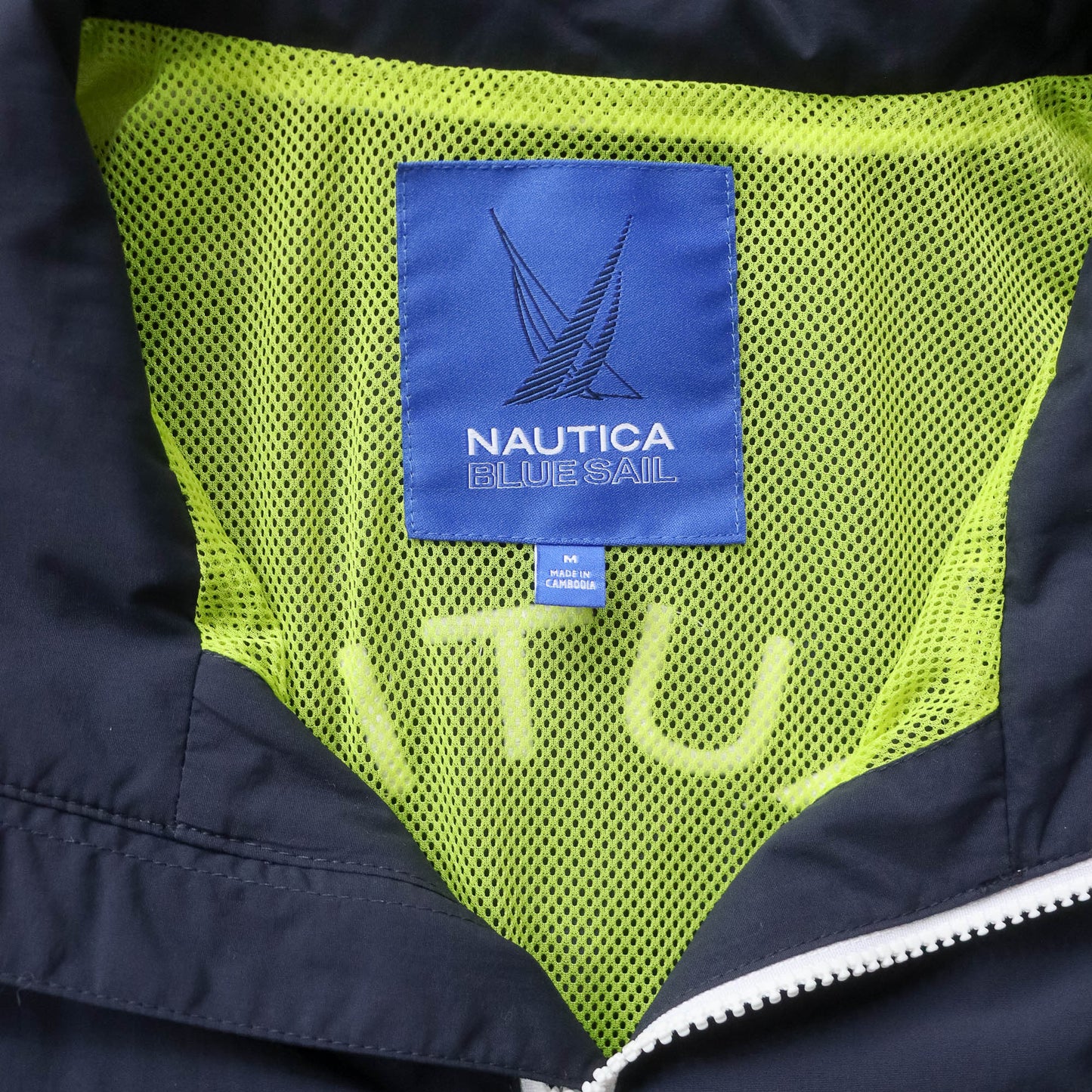Nautica Blue Sail Windbreaker Jacket - 2000s (M)