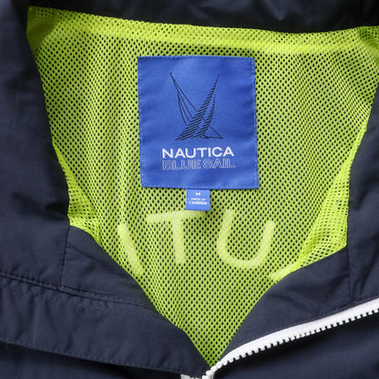 Nautica Blue Sail Windbreaker Jacket - 2000s (M)