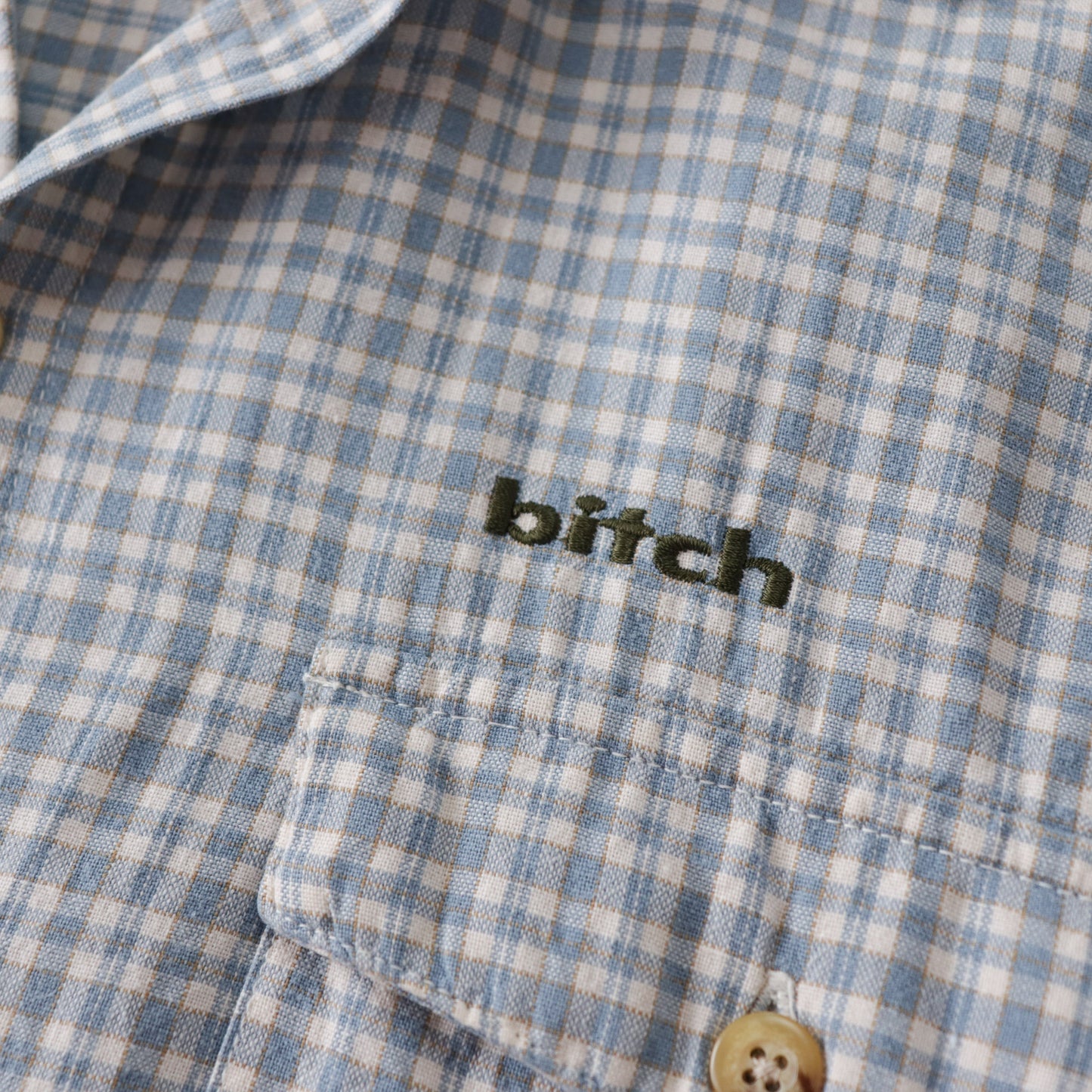 Vintage 90s Bitch Skateboards Button Up Shirt - M