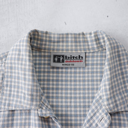 Vintage 90s Bitch Skateboards Button Up Shirt - M