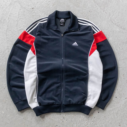 Adidas 3-Stripe Velour Track Jacket - 2000s (L)