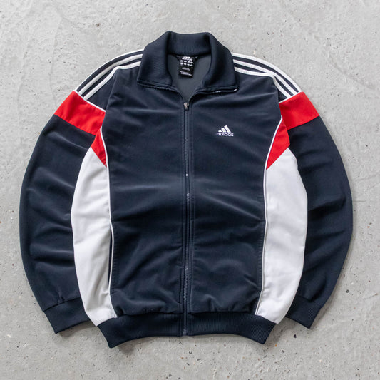 Adidas 3-Stripe Velour Track Jacket - 2000s (L)