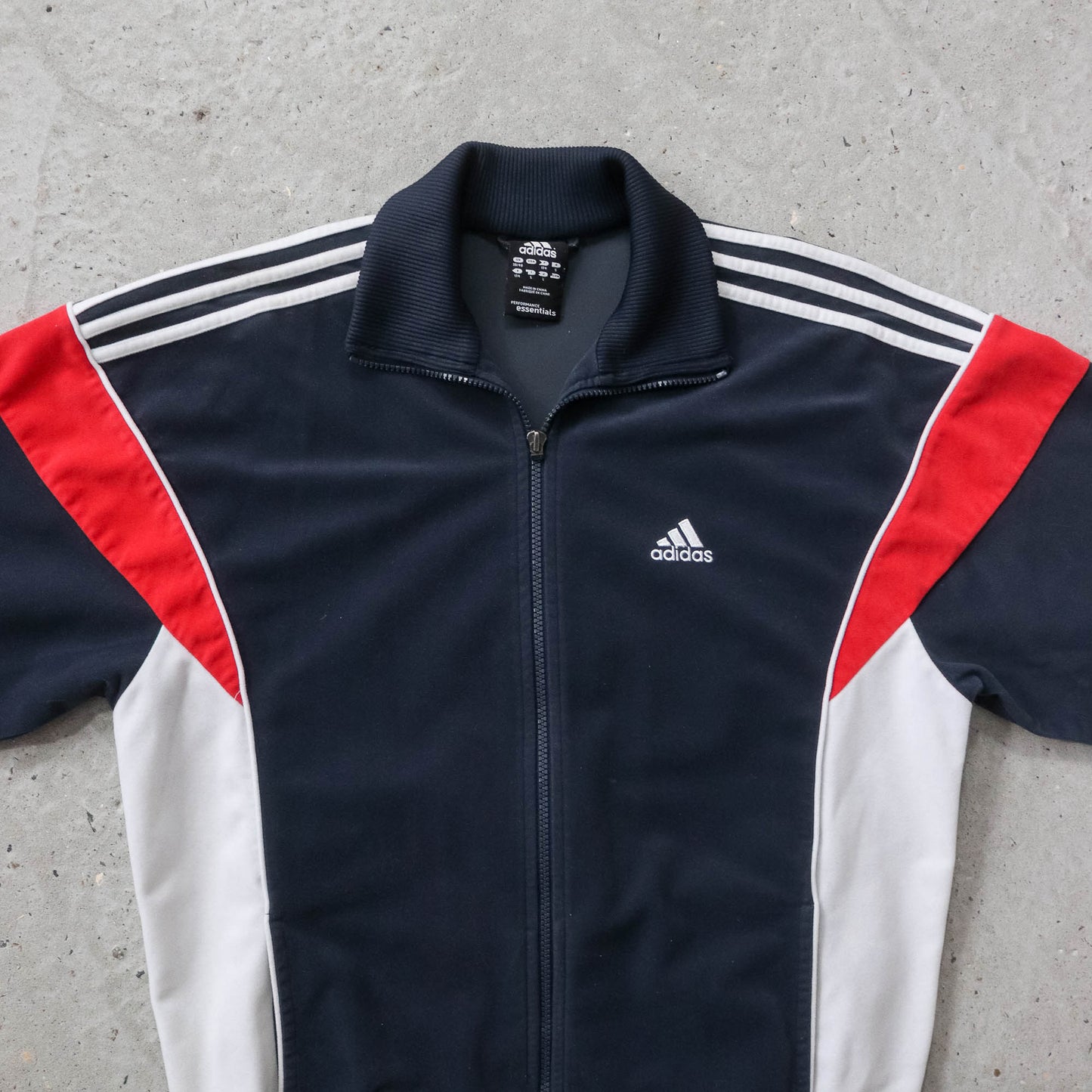 Adidas 3-Stripe Velour Track Jacket - 2000s (L)