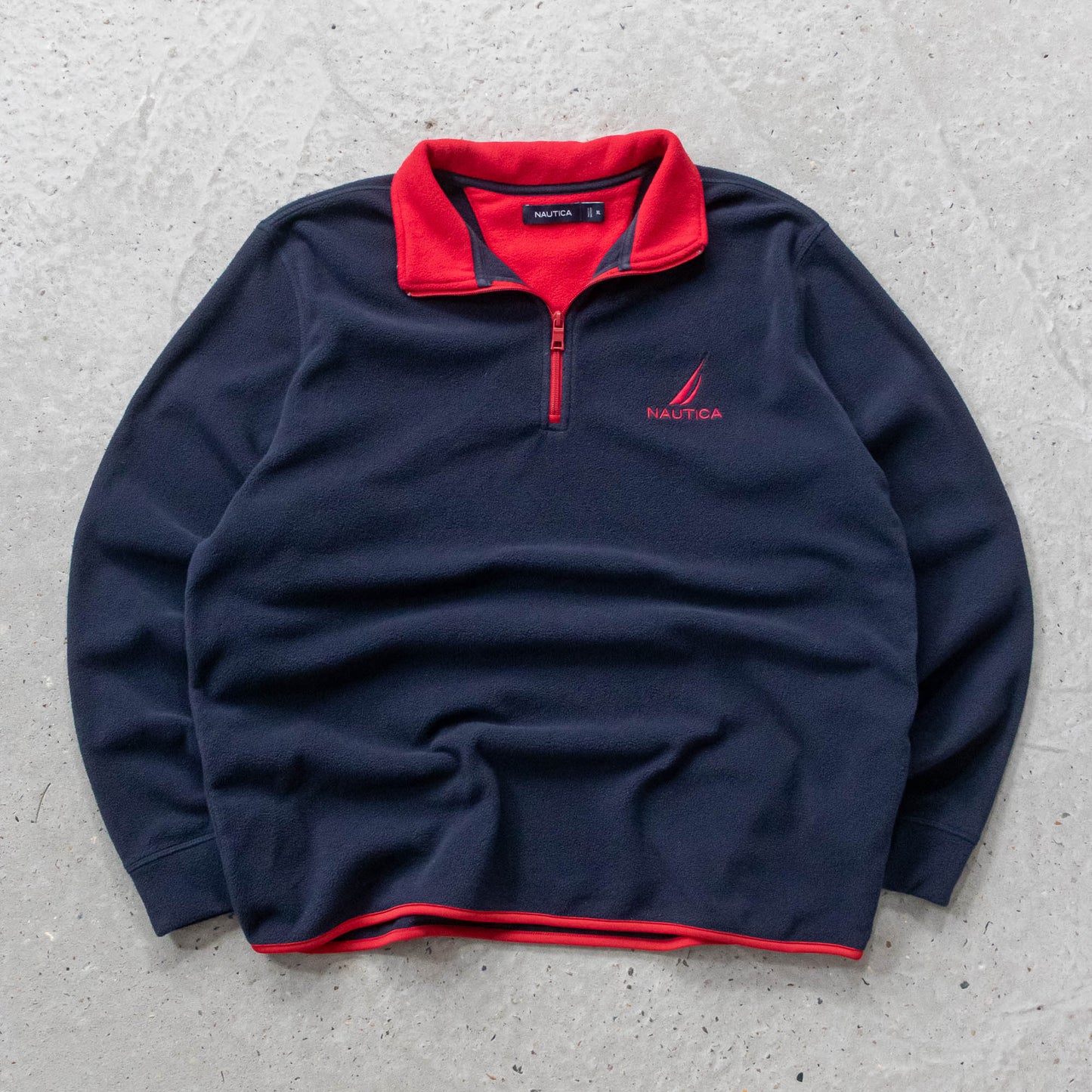 Nautica 1/4 Zip Fleece Pullover - 2000s (L)