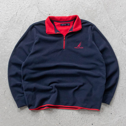 Nautica 1/4 Zip Fleece Pullover - 2000s (L)