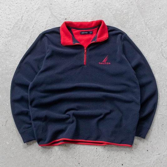 Nautica 1/4 Zip Fleece Pullover - 2000s (L)