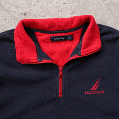 Nautica 1/4 Zip Fleece Pullover - 2000s (L)