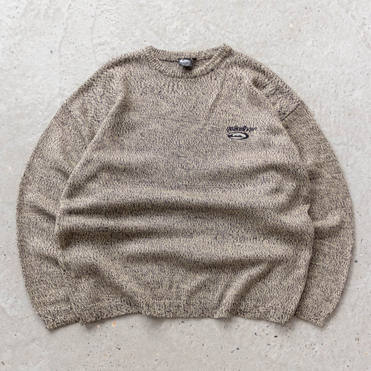Quiksilver Embroidered Logo Knit Sweater - 90s (XL)