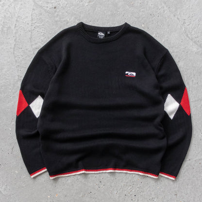 Quiksilver Diamond Knit Sweater - 90s (XL)