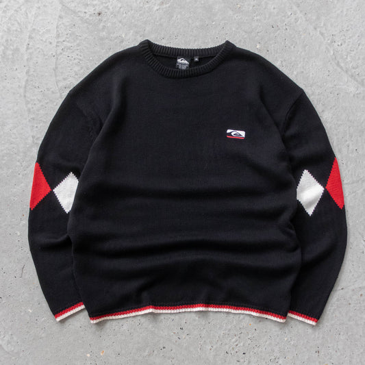 Quiksilver Diamond Knit Sweater - 90s (XL)