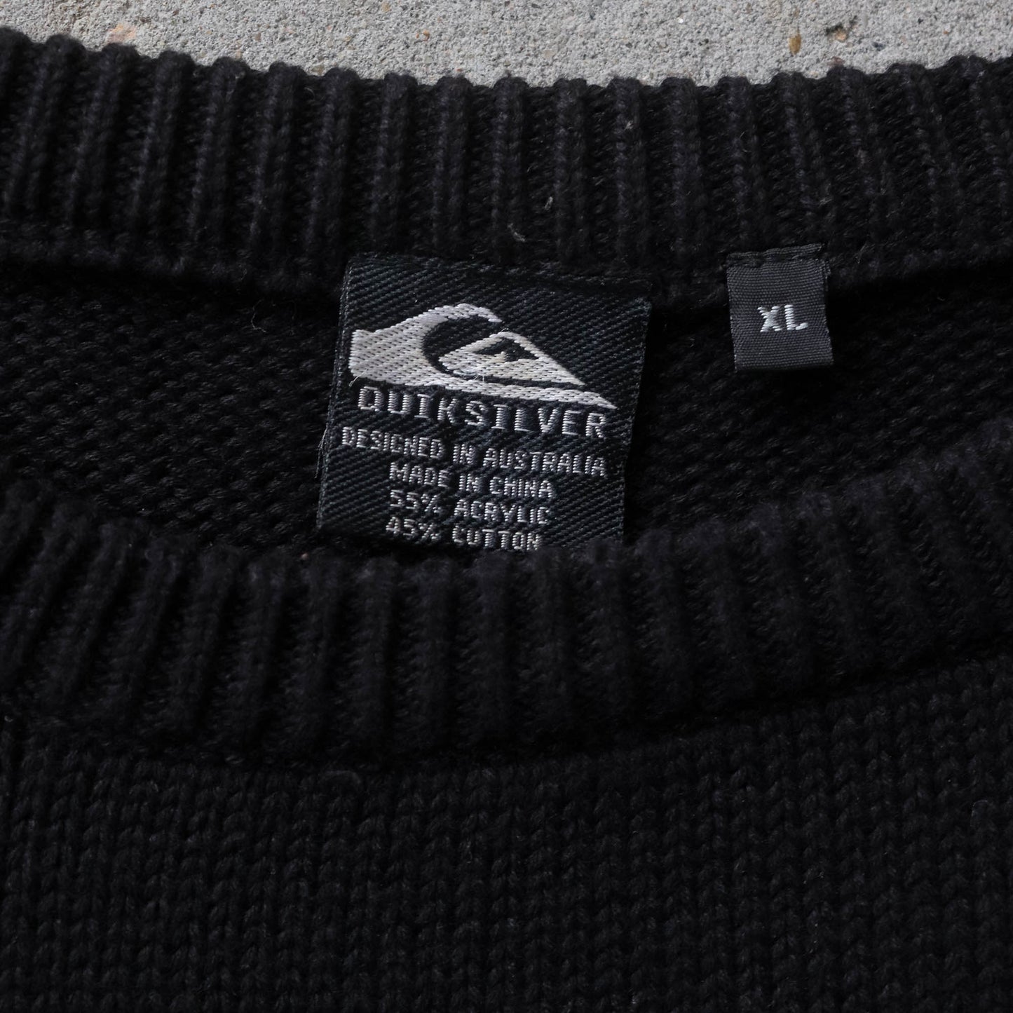 Quiksilver Diamond Knit Sweater - 90s (XL)