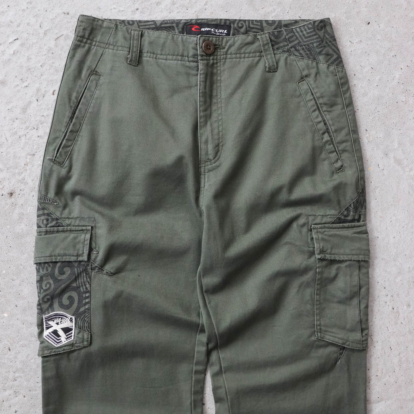 Rip Curl Embroidered Cargo Pants - 2000s (30x30)