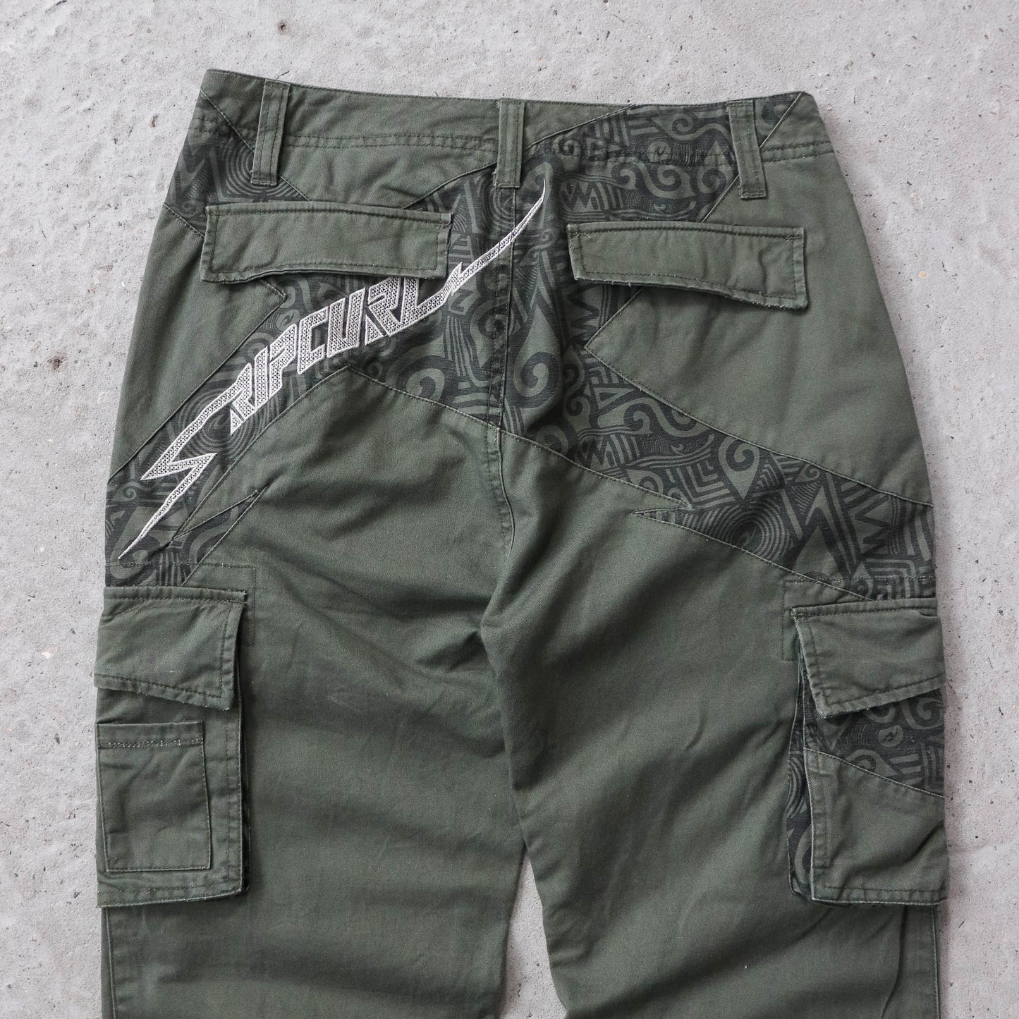 Rip Curl Embroidered Cargo Pants - 2000s (30x30)