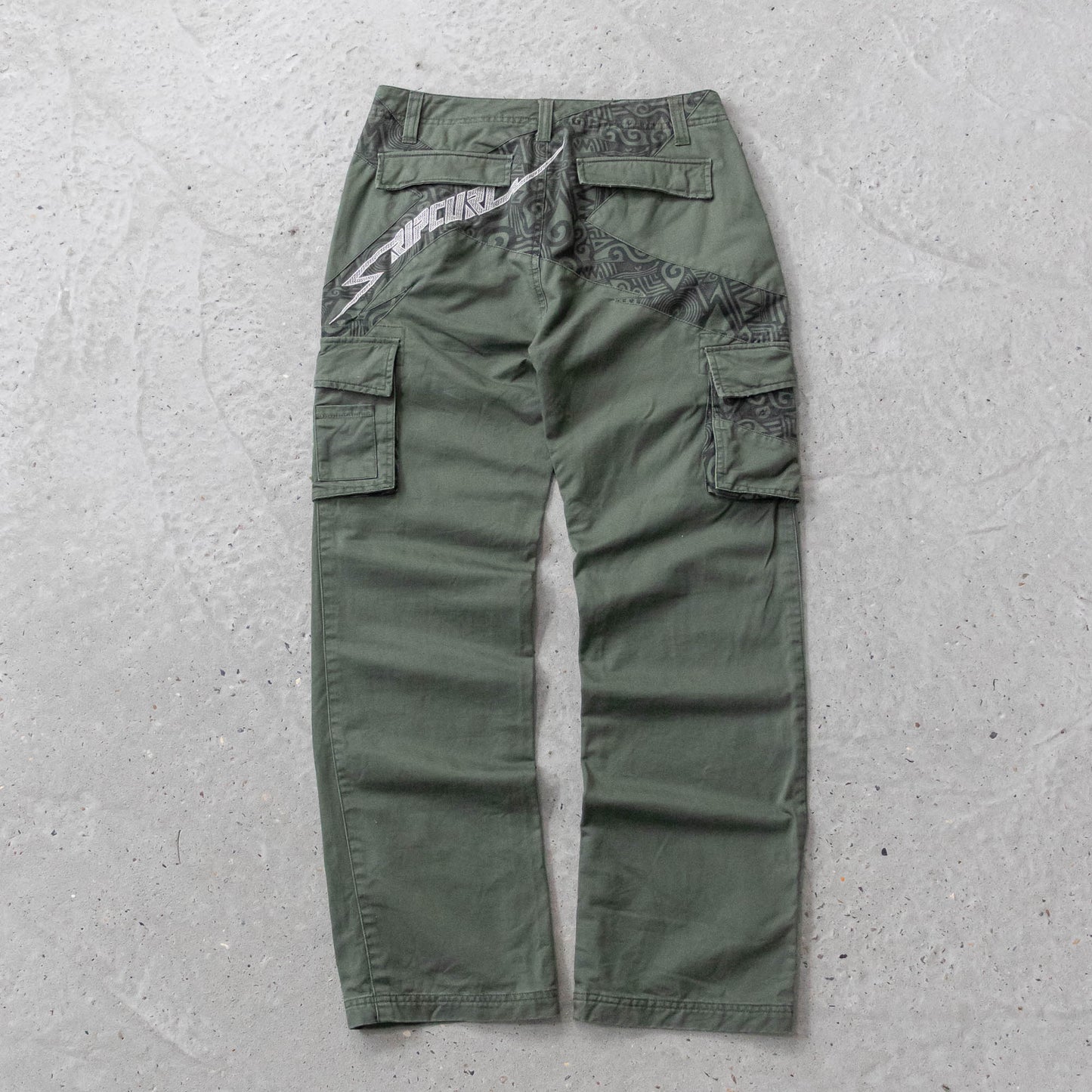 Rip Curl Embroidered Cargo Pants - 2000s (30x30)