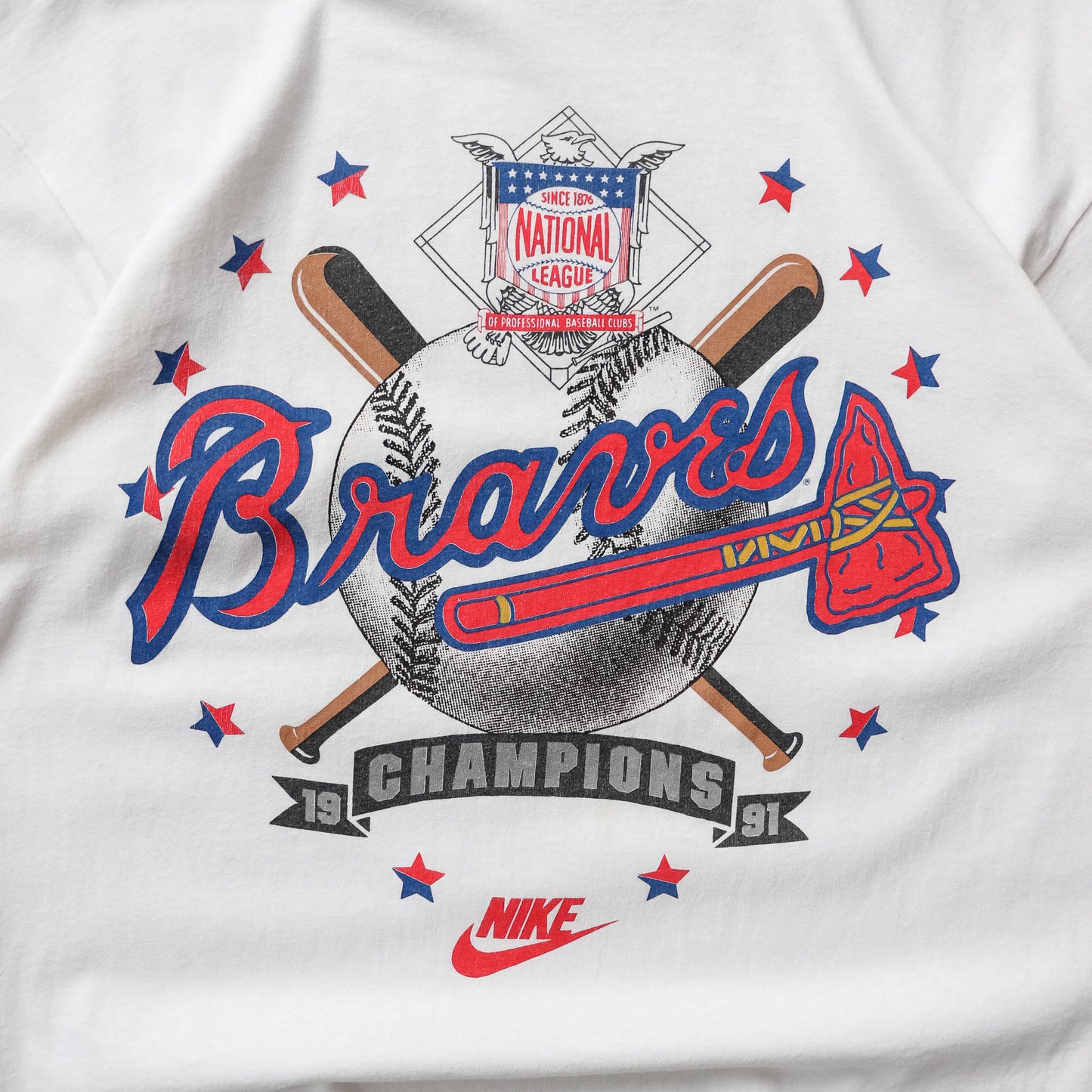 Nike Atlanta Braves MLB World Series Champions Tee - 1991 (L)
