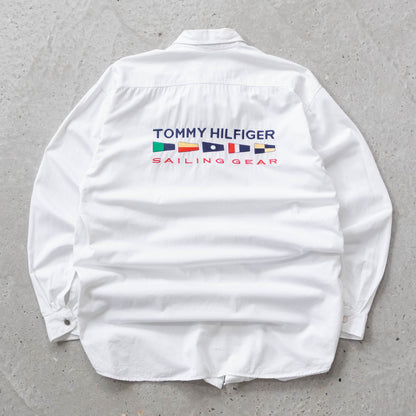 Tommy Hilfiger Sailing Gear Button Up Shirt - 90s (XL)