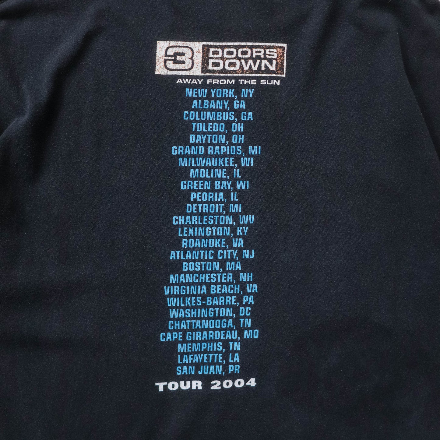 3 Doors Down Away From The Sun Tour Tee - 2004 (XXL)