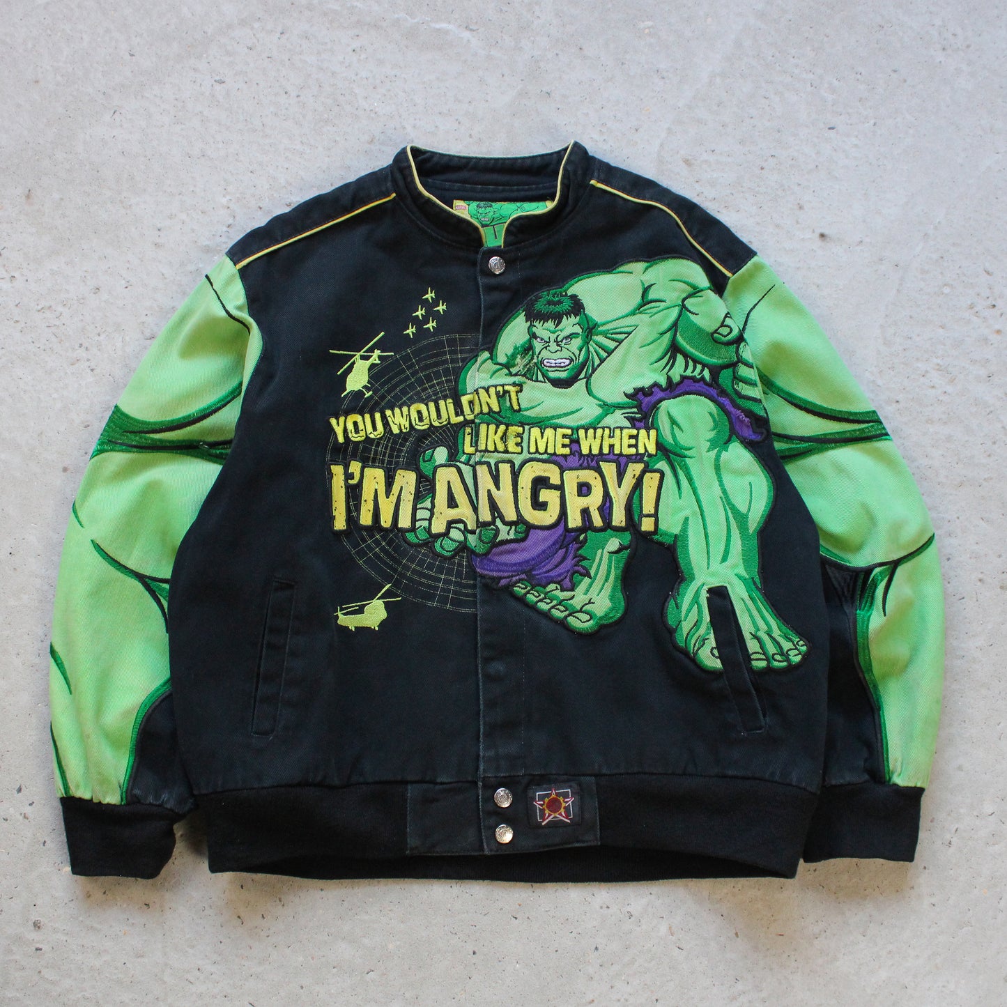 Vintage 90's Incredible Hulk NASCAR Racing Jacket - S