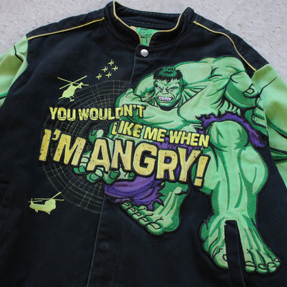 Vintage 90's Incredible Hulk NASCAR Racing Jacket - S