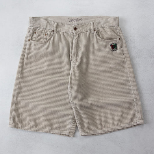 Vintage 90s Piping Hot Corduroy Shorts - 36