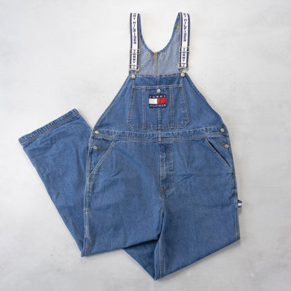 Vintage 90s Tommy Hilfiger Denim Overalls - XL