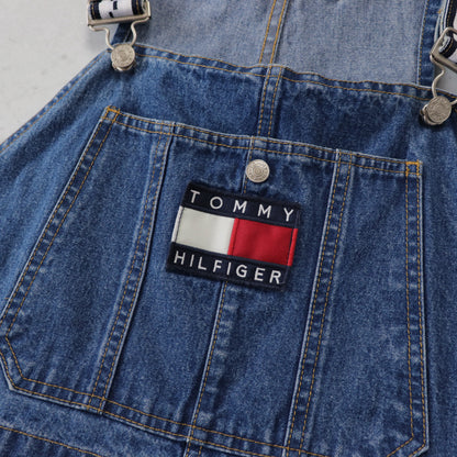 Vintage 90s Tommy Hilfiger Denim Overalls - XL