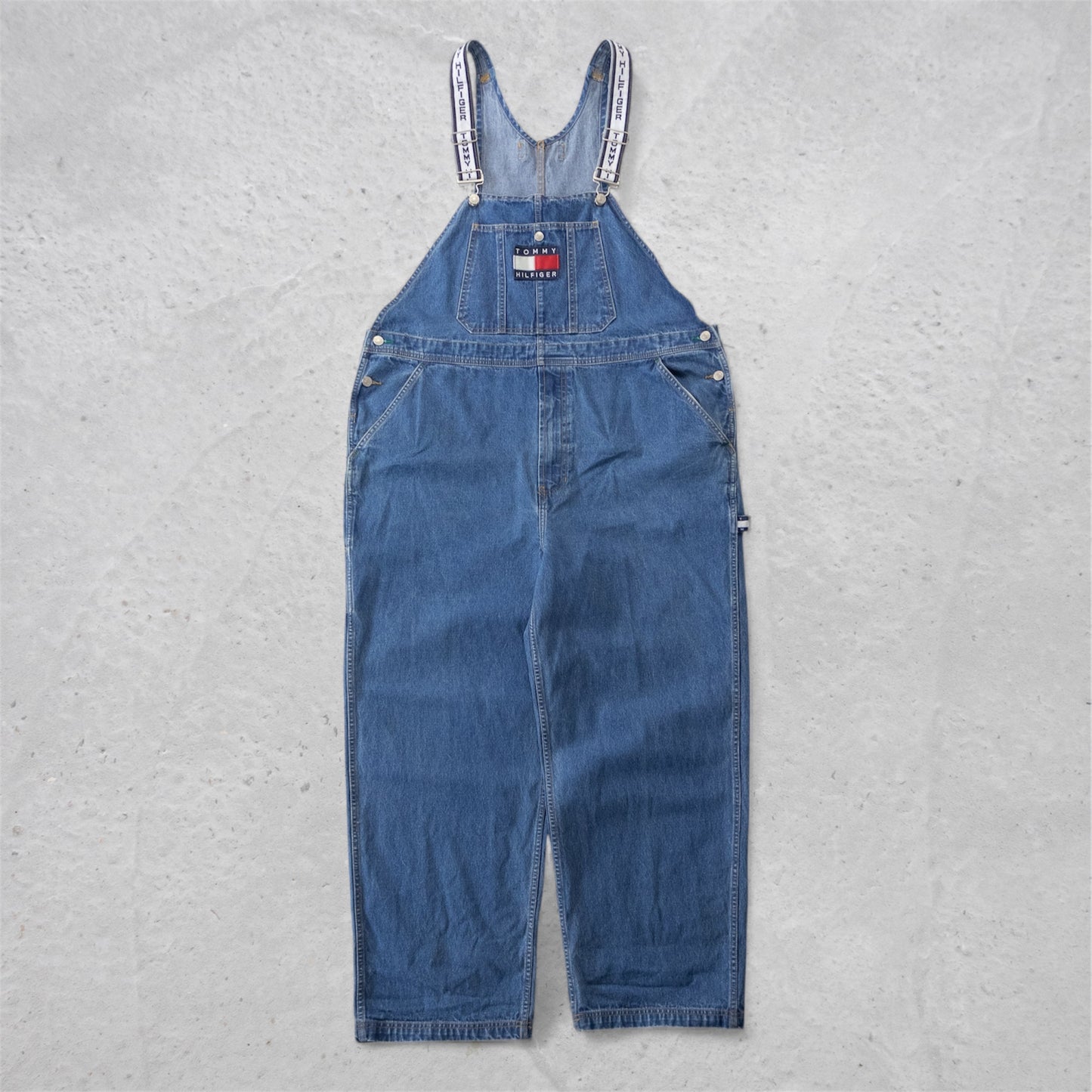 Vintage 90s Tommy Hilfiger Denim Overalls - XL
